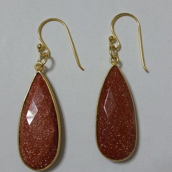 ΣΜΠ008-Σκουλαρίκια με πέτρα χρυσόλιθου δεμένα με ασήμι επιχρυσωμένο-30ευρώ